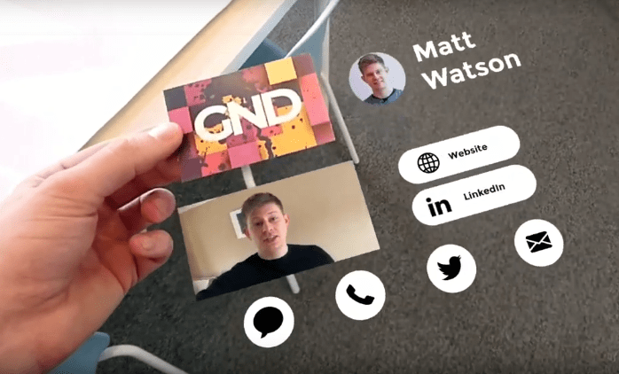 multimedia business cards