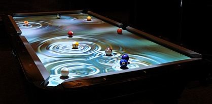 Interactive pool table