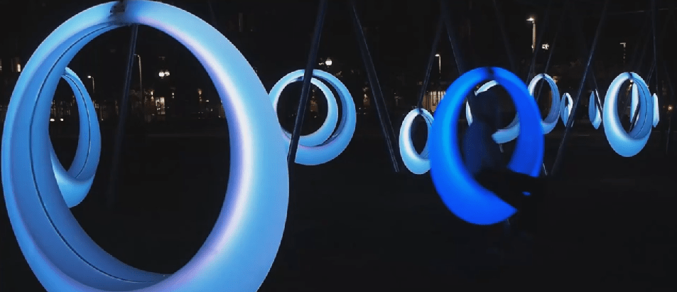 Illuminated swing