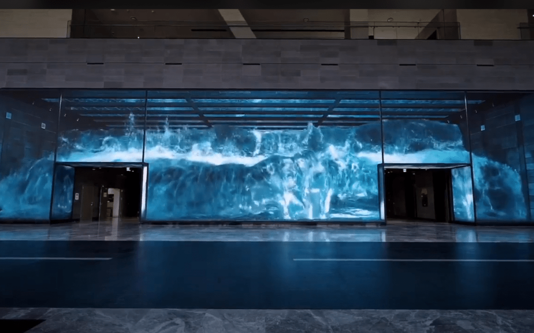 3D animation on a LED wall