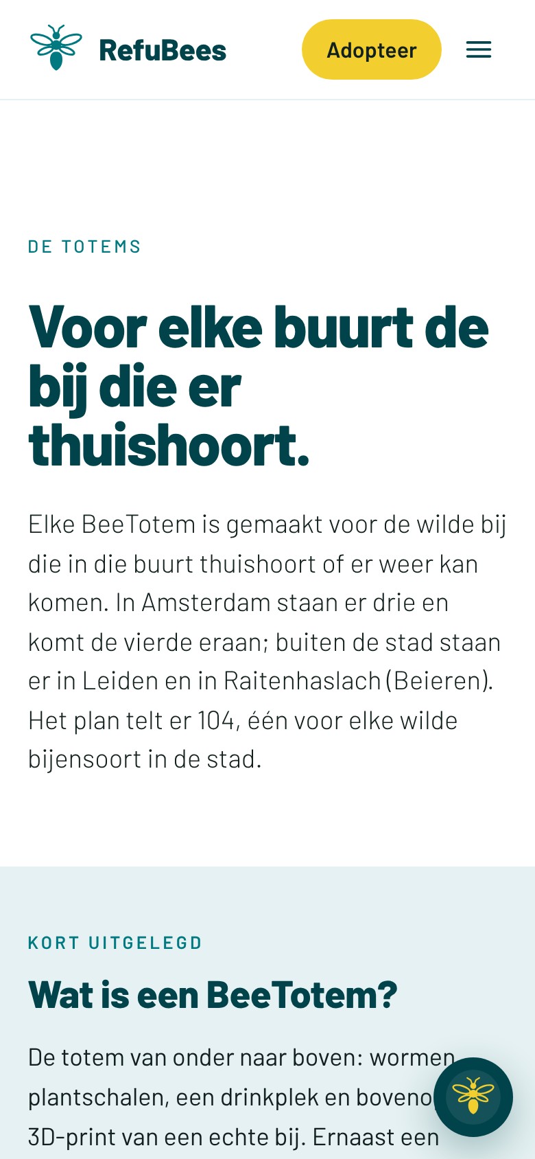 De totems op een telefoon