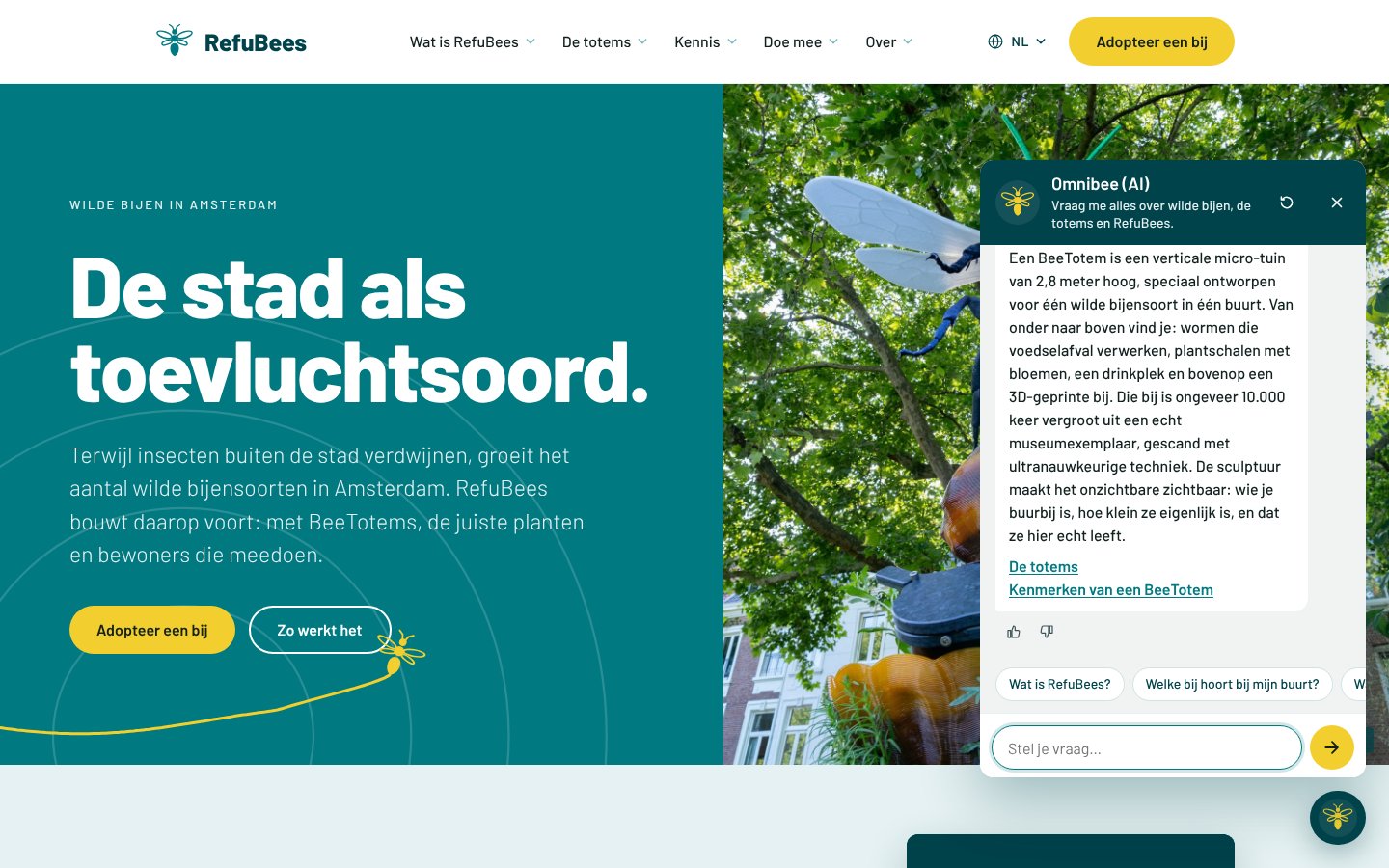 Omnibee beantwoordt een vraag